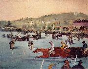 Edouard Manet Rennen im Bois de Boulogne Germany oil painting artist